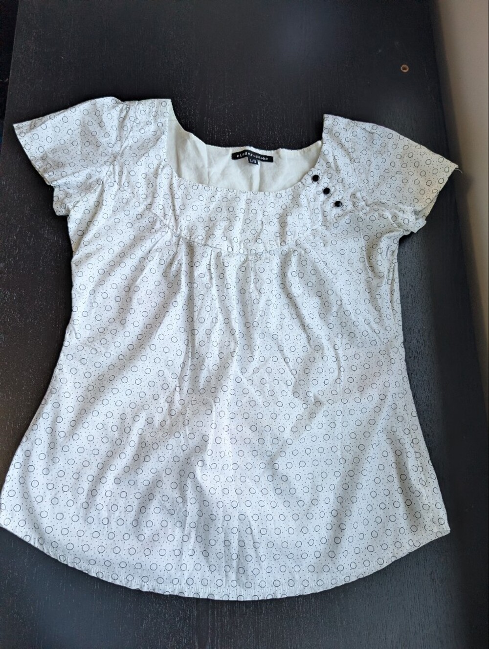 Cinder + Smoke Retro White Blouse
